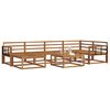 vidaXL Conjunto de Sof&aacute;s para Exterior 7 pcs Natural