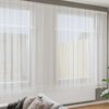 vidaXL Cortina de Renda com cortinas Branco 220 x 500 cm Poli&eacute;ster