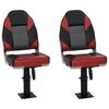 vidaXL 4 pcs conjunto assento de barco dobr&aacute;vel com encosto alto