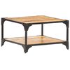 vidaXL Mesa de centro 60x60x35 cm madeira de mangueira maci&ccedil;a