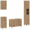vidaXL Conjunto de Arm&aacute;rios de Banheiro com 4 Pe&ccedil;as ALKMAAR