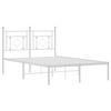 vidaXL Estrutura de cama com cabeceira 120x190 cm metal branco