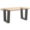 vidaXL Pés para mesa de centro em V, 2 peças, antracite, 30x(30-31,3) cm, aço
