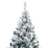 vidaXL &Aacute;rvore de Natal Artificial Branco 180 cm PVC, A&ccedil;o e Pl&aacute;stico