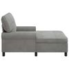 vidaXL Chaise Lounge Cinzento-claro 91 x 157 x 91 cm Veludo