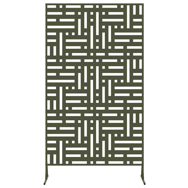 vidaXL Protetor de Privacidade Verde-azeitona A&ccedil;o