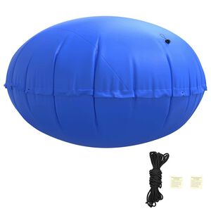 vidaXL Travesseiro de Piscina para o Inverno Azul &Oslash; 220 x 140 cm PVC