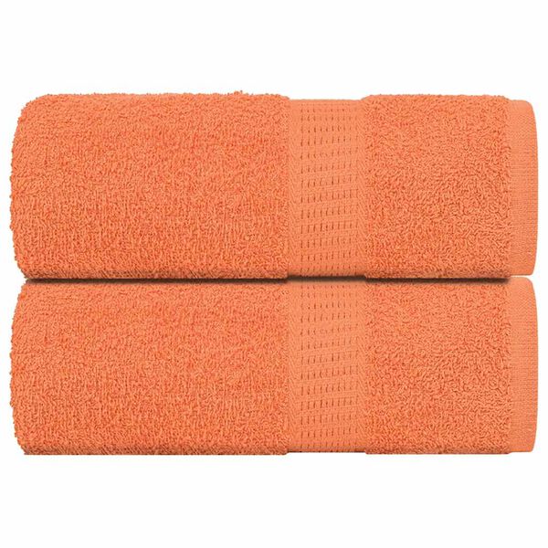 vidaXL Toalhas de rosto 2 peças FROGN Laranja 30x30 cm 100% algodão