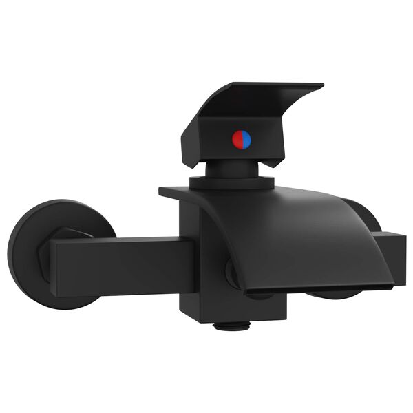 vidaXL Torneira de Misturador de Chuveiro Preto G 1 / 2 polegadas