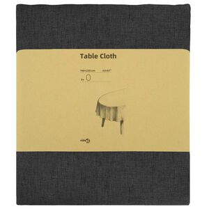 vidaXL Toalha de Mesa 5 unid. Oval Cinzento-Escuro 160 x 220 cm
