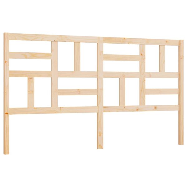 vidaXL Cabeceira de cama 186x4x104 cm pinho maciço