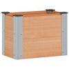 vidaXL Canteiro de jardim elevado Castanho 50 x 30 x 36 cm alu.