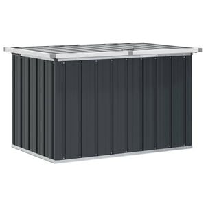 vidaXL Caixa de arruma&ccedil;&atilde;o para jardim 109x67x65 cm antracite