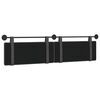 vidaXL Cabeceira Suspensa Preto 210 x 55 x 5 cm PU Antigo