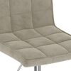 vidaXL Cadeiras de jantar giratórias 2 pcs veludo cinzento-claro