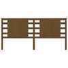 vidaXL Cabeceira de cama 126x4x100 cm pinho maciço castanho mel