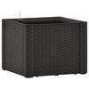 vidaXL Vaso/floreira c/ sistema rega autom&aacute;tica 43x43x33cm antracite