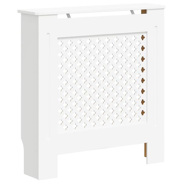vidaXL Cobertura de radiador MDF 78 cm branco