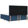 vidaXL Cama Box Spring LED com colch&atilde;o Azul 180 x 200 cm tecido