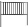 vidaXL Cabeceira de cama 100 cm metal preto