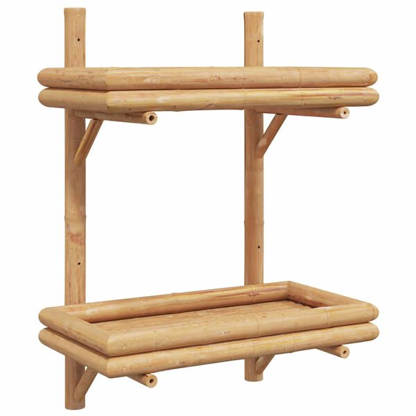 vidaXL Prateleira de Parede Castanho 45 x 26 x 60 cm Bambu