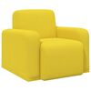 vidaXL poltrona Amarelo Claro Tecido