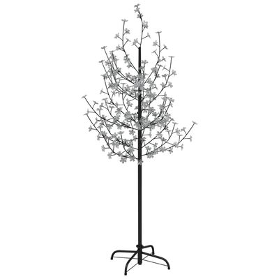 vidaXL Cerejeira com 200 luzes LEDs 180 cm branco quente