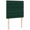 vidaXL Estrutura cama otomana colch&otilde;es 90x190cm veludo verde escuro