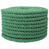 vidaXL Corda de Algod&atilde;o 20 mm 100 m Verde 100% Algod&atilde;o