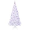vidaXL &Aacute;rvore de Natal Artificial com 300 LEDs Branco 210 cm PVC e A&ccedil;o