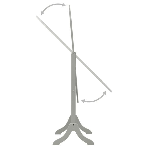 vidaXL Espelho de p&eacute; 46x48x164 cm cinzento