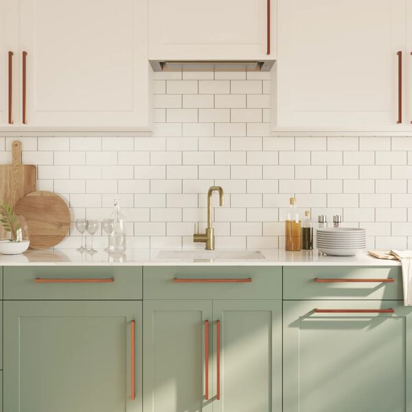 vidaXL Puxadores para m&oacute;veis 10 pcs 320 mm a&ccedil;o inoxid&aacute;vel bronze