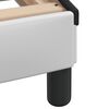 vidaXL Estrutura de cama sem colch&atilde;o Zadar 80x200 cm couro artificial branco e preto