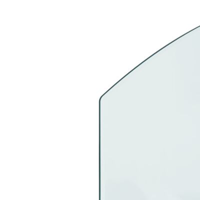 vidaXL Placa de vidro para lareira 80x50 cm