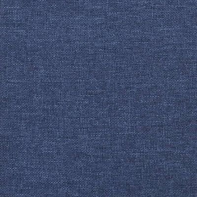 vidaXL Apoio de pés 60x60x36 cm tecido/couro artificial azul