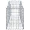 vidaXL Cestos gabião arqueados 9 pcs 200x50x60/80 cm ferro galvanizado
