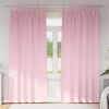 vidaXL Cortinas Blackout com Argolas 2 pcs Rosa beb&eacute; 260 x 140 cm