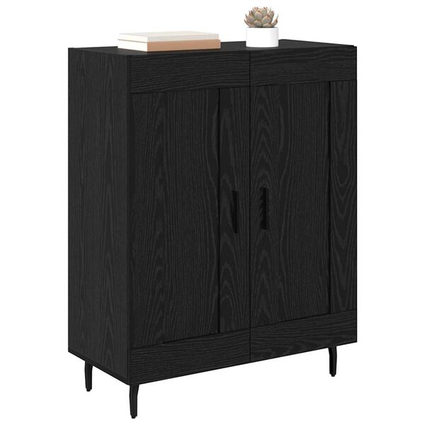 vidaXL Buffet Carvalho Preto 69,5 x 34 x 90 cm