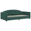vidaXL Sof&aacute;-cama com gavet&atilde;o 100x200 cm veludo verde-escuro