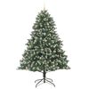 vidaXL &Aacute;rvore de Natal Artificial Verde 240 cm PVC, Pl&aacute;stico e A&ccedil;o