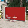 vidaXL Toldo lateral para p&aacute;tio/terra&ccedil;o 180 x 300 cm vermelho