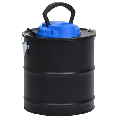 vidaXL Aspirador de cinzas com filtro HEPA 1200 W 20 L aço