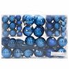vidaXL Enfeites de Natal 98 pcs &Oslash;3/4/6 cm azul