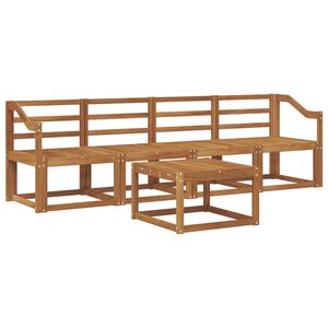 vidaXL Conjunto de Sof&aacute;s para Exterior 5 pcs Natural