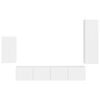 vidaXL Conjunto de m&oacute;vel de TV 4 pcs Branco Brilhante