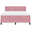 vidaXL Cama Box com colch&atilde;o com cabeceira Rosa 200 x 160 cm Veludo