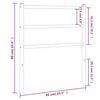 vidaXL Cabeceira de substitui&ccedil;&atilde;o 80 cm metal branco
