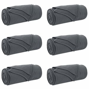vidaXL Cobertores de Sof&aacute; 6 unid. Cinzento-Escuro 270 x 240 cm 5.08 kg