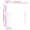 vidaXL Cabeceira Carvalho Defumado 100 cm Madeira processada