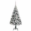 vidaXL &Aacute;rvore de Natal Artificial Branco 150 cm PVC, A&ccedil;o e Pl&aacute;stico